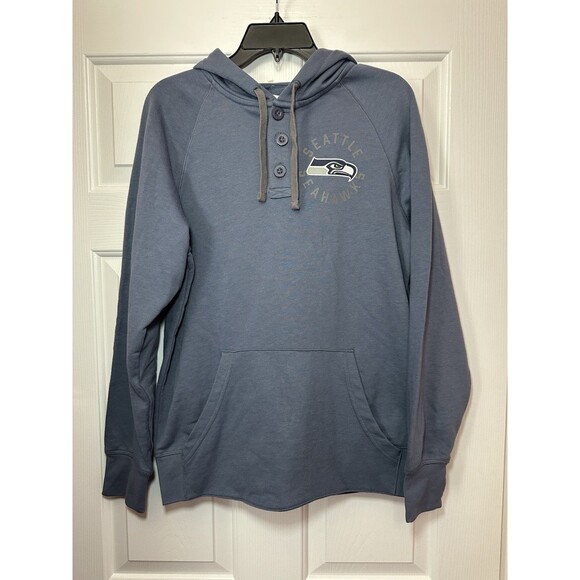 Size M Seattle Seahawks NFL Team Apparel Hoodie Pullover Sweatshirt Mens NEW - Picture 1 of 3